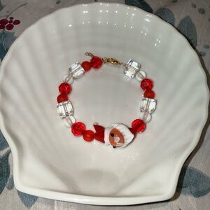Festive Santa Beaded Bracelet